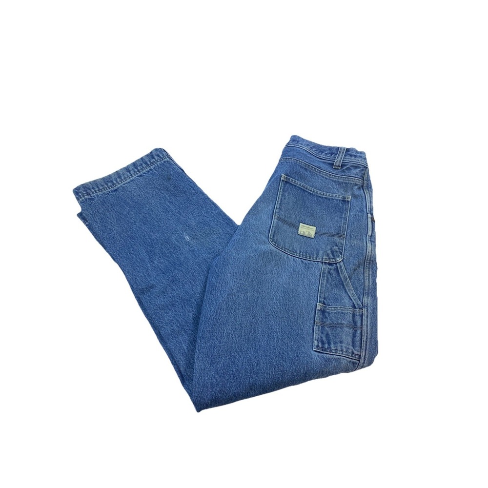 Vintage Eddie Bauer Flannel Linedโ Jeans Relaxed Fit 35 x 34 Distressed Workwear